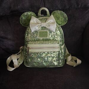 NWT Disney Parks Green Sequin Tinker Bell